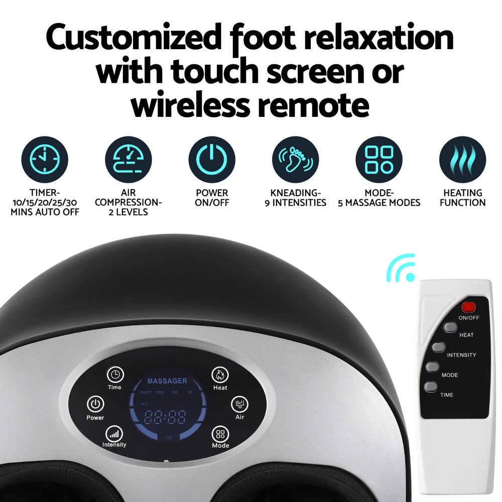 Livemor Kneading Heated Therapeutic Foot Massager Electric Massagers