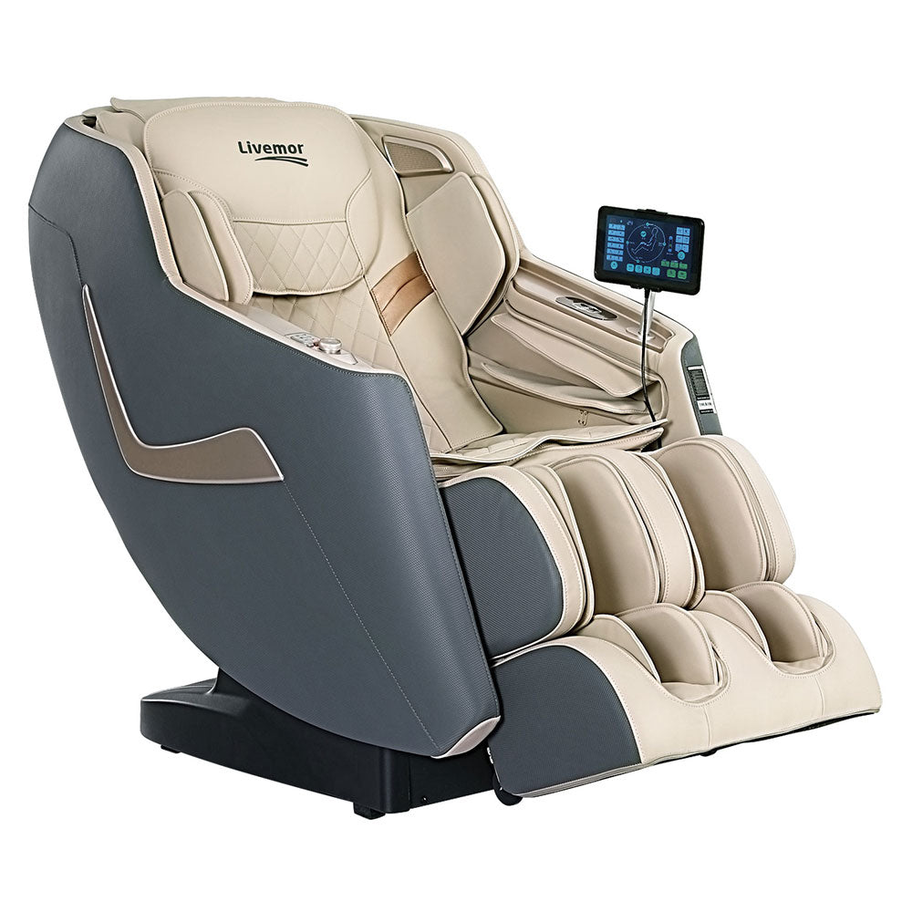 Livemor Massage Chair Electric Recliner Home Therapeutic Massager 3D Opal