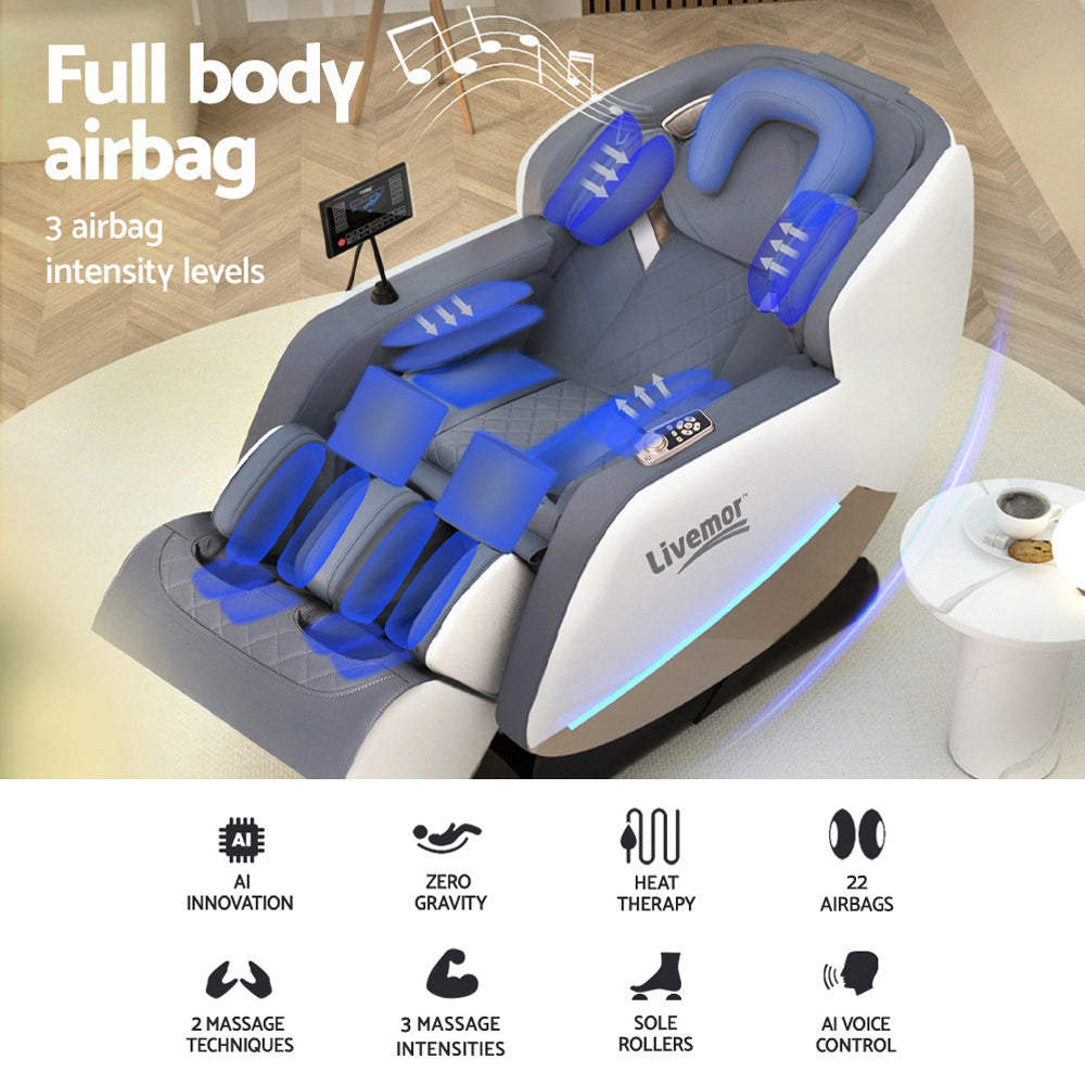 Livemor Massage Chair Electric Recliner Home Therapeutic Massager Beryl