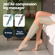 Livemor Therapeutic Foot Massager Leg Knee Massager with Air Compression 3 Massage Modes Heating