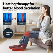 Livemor Therapeutic Foot Massager Leg Knee Massager with Air Compression 3 Massage Modes Heating