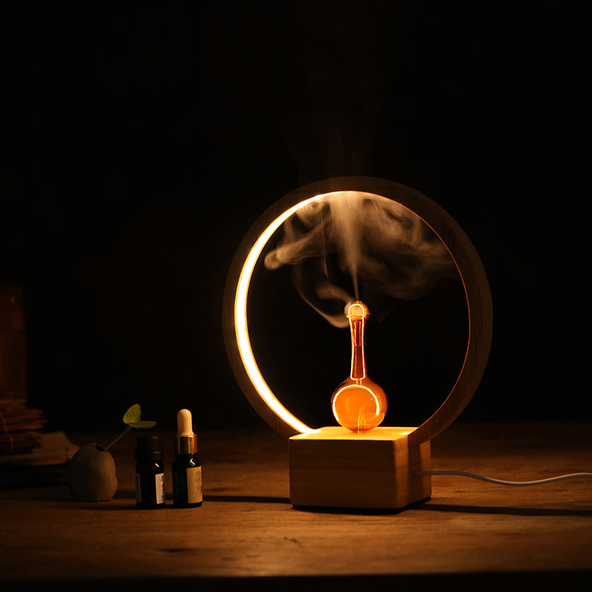 LUNA (Nebuliser + Ringlight) - Waterless Diffuser | Essential oil Burner | Aromatherapy| Home Fragrance - Appliances >