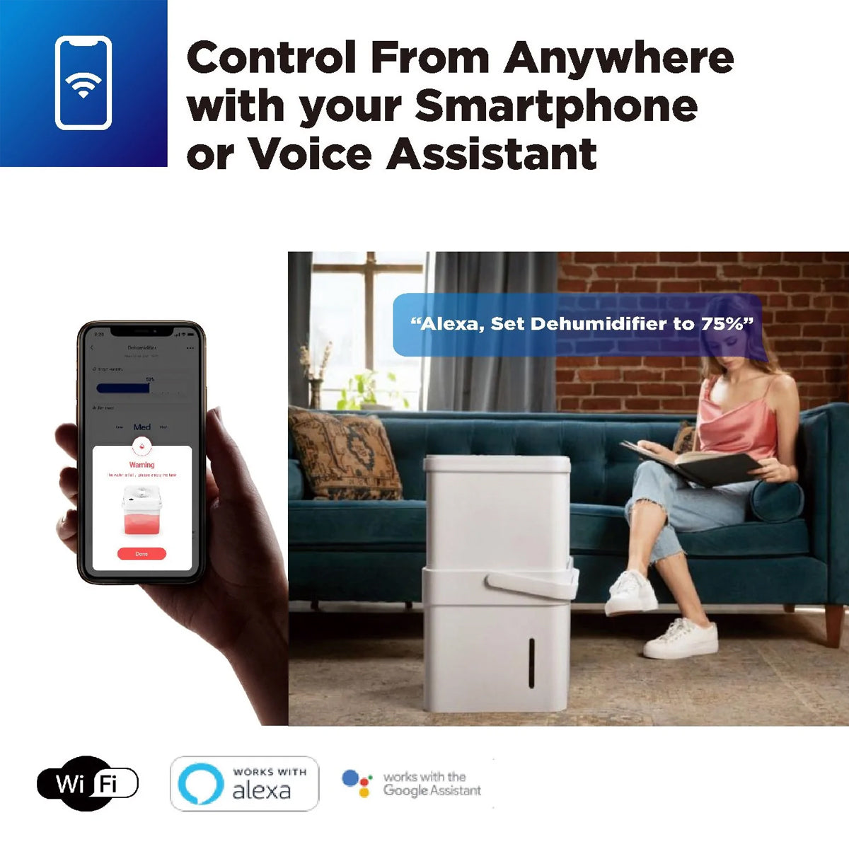 Midea Smart Cube Dehumidifier 20L/Day 12L Water Tank Compact Storage Full Water Warning - Appliances > Aroma Diffusers