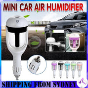 Mini Car Air Humidifier Essential Oil Diffuser Ultrasonic Aroma Mist Purifier - Black - Appliances > Aroma Diffusers &