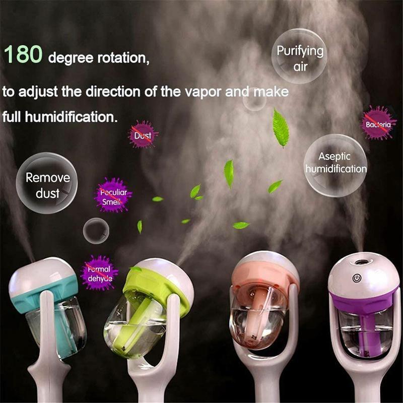 Mini Car Air Humidifier Essential Oil Diffuser Ultrasonic Aroma Mist Purifier - Blue - Appliances > Aroma Diffusers &