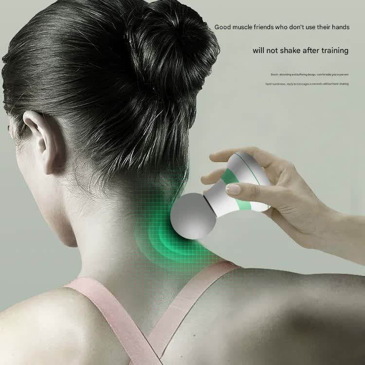Mini Electric Fascia Massage Gun - Portable Deep Tissue Percussion Massager with Quiet Motor(Green)