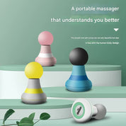 Mini Electric Fascia Massage Gun - Portable Deep Tissue Percussion Massager with Quiet Motor(Yellow)