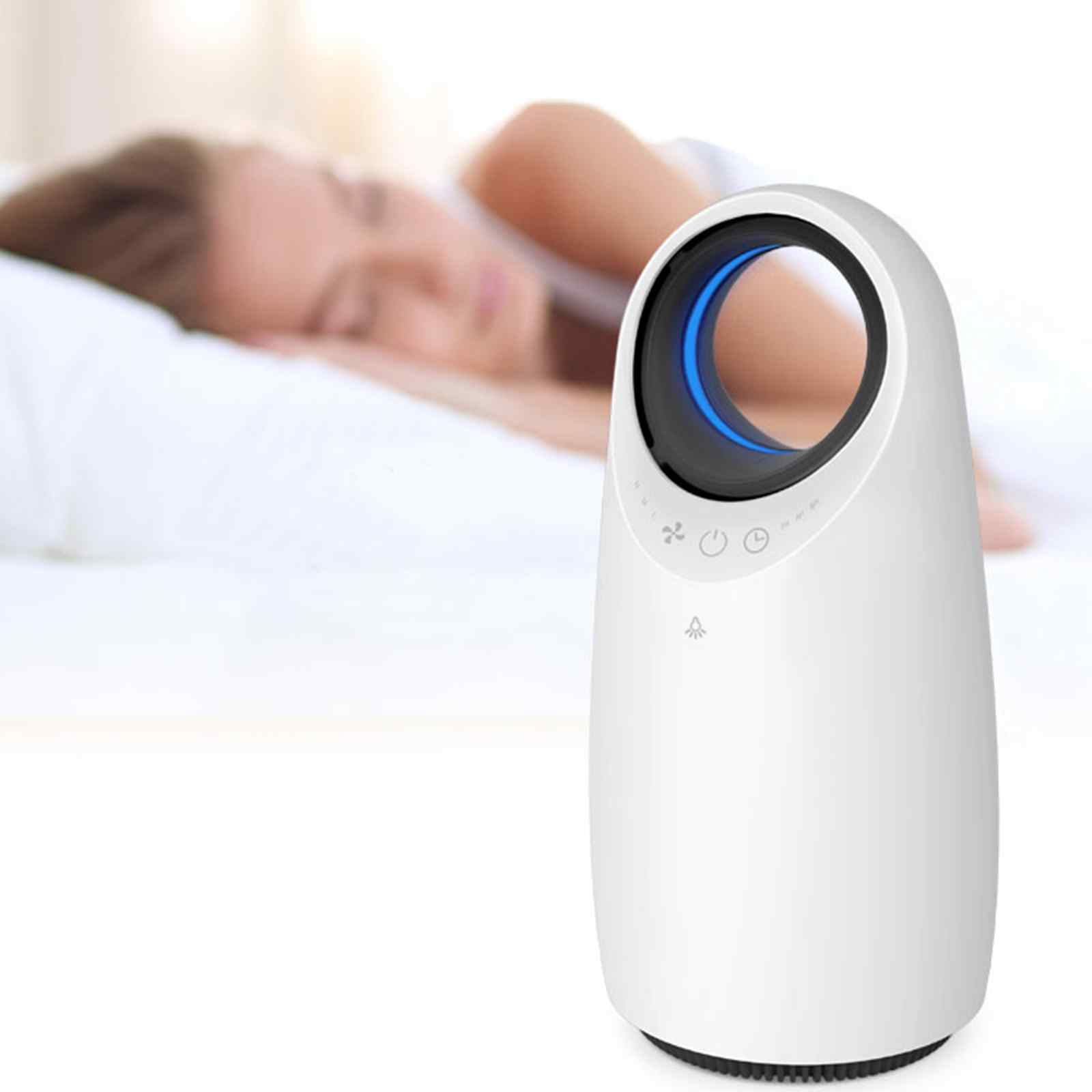 MyGenie Ultra Quiet Eco Flow Air Purifier WI-FI Control HEPA Filter White - Appliances > Aroma Diffusers & Humidifiers