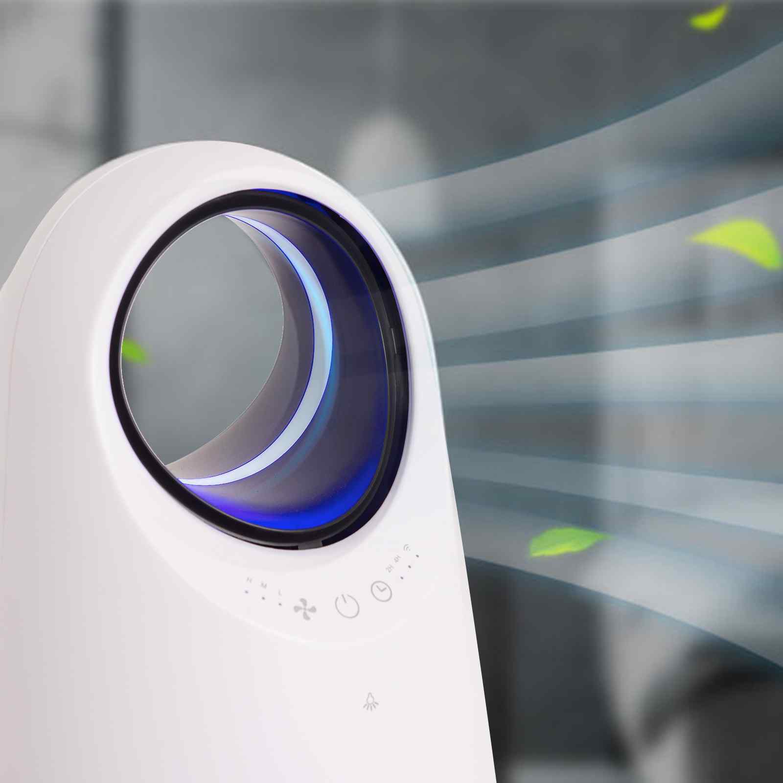 MyGenie Ultra Quiet Eco Flow Air Purifier WI-FI Control HEPA Filter White - Appliances > Aroma Diffusers & Humidifiers