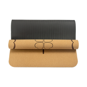 Natural Cork TPE Yoga Mat Sports Eco Friendly Exercise Fitness Gym Pilates