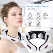 Neck Therapeutic Massager with Pulse Therapy - Intelligent Cervical Massage Device for Pain Relief and Relaxation