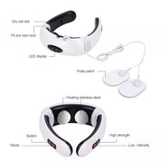 Neck Therapeutic Massager with Pulse Therapy - Intelligent Cervical Massage Device for Pain Relief and Relaxation