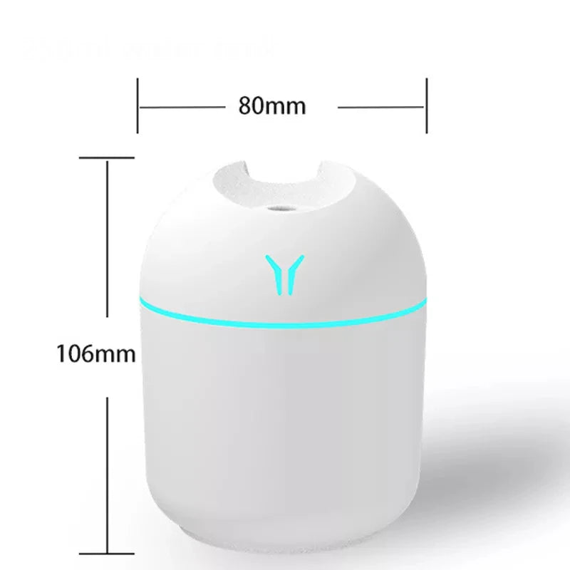 NNEOBA 250ML Mini Aroma Oil Premium Diffuser & Humidifier with LED Night Lamp