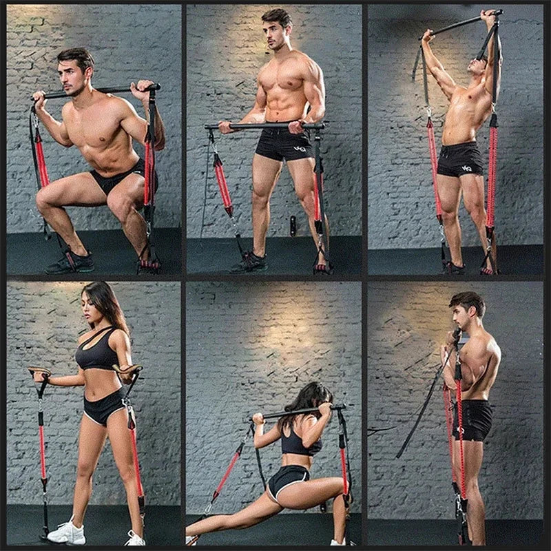 NNEOBA Premium Yoga Resistance Bands Pilates Stick