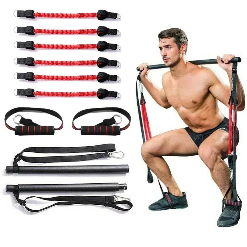 NNEOBA Premium Yoga Resistance Bands Pilates Stick