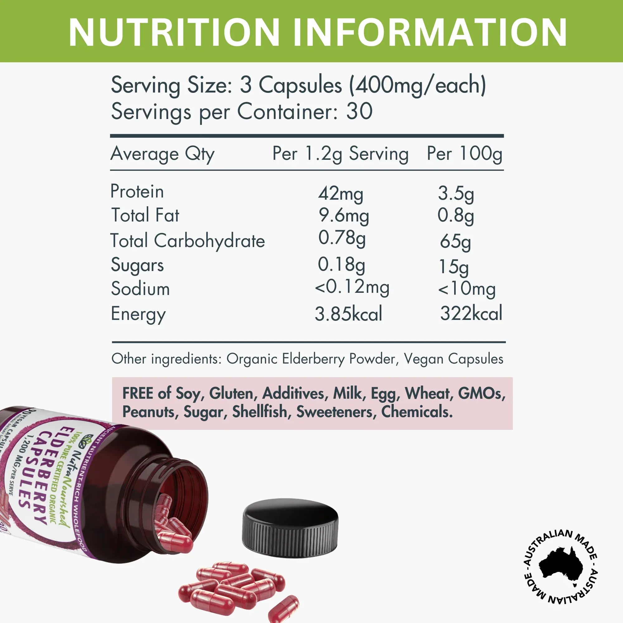Organic Elderberry Capsules