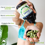 Organic Pure Moringa Leaf Capsules - 2 x 60 Vegan Capsules (2 Months Supply) - Health & Beauty > Nutrition &