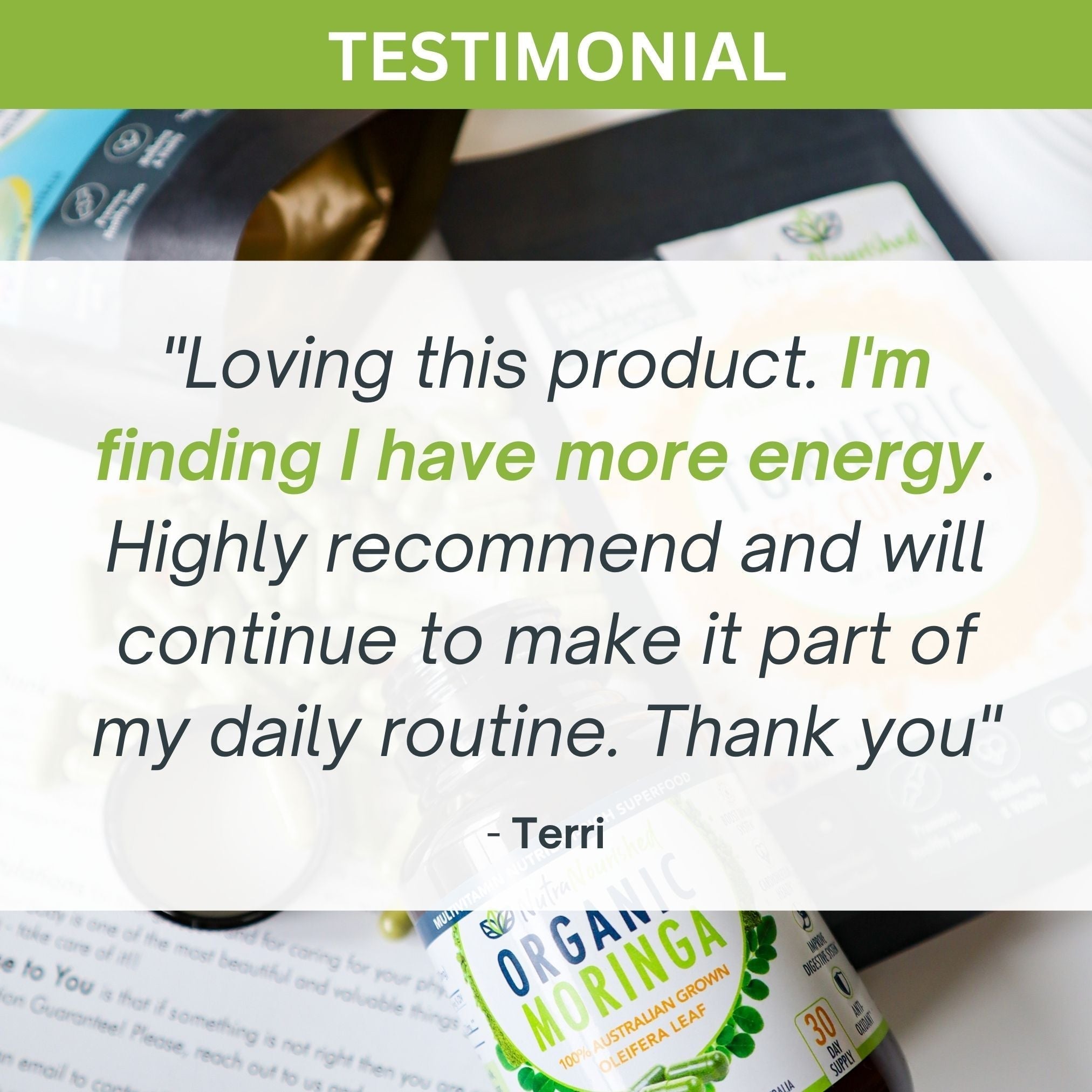 Organic Pure Moringa Leaf Capsules - 2 x 60 Vegan Capsules (2 Months Supply) - Health & Beauty > Nutrition &