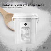 Orku 1.3Kg Potassium Citrate Food Grade Tub - Granular BP USP FCC E332 Additive - Health & Beauty > Nutrition &