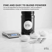 Orku 1Kg Magnesium Bisglycinate Powder Unflavoured Chelated - Jar