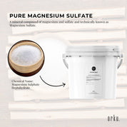 Orku 5kg Epsom Salt Tub - Magnesium Sulphate For Bath Skin Body Skin Care - Health & Beauty > Bath & Body > Bath