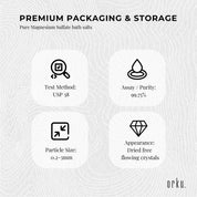 Orku 5Kg Epsom Salt - USP Grade Magnesium Sulfate Body Bath Salts - Health & Beauty > Bath & Body > Bath Additives