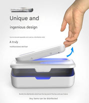 Pink 2-in-1 UV Sterilizer Box & Detachable Wand - For Phone, Jewelry, Masks