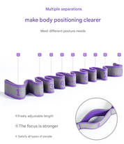 Pink 9-Loop Yoga Stretch Strap - Numbered Band for Flexibility and Physical Therapy