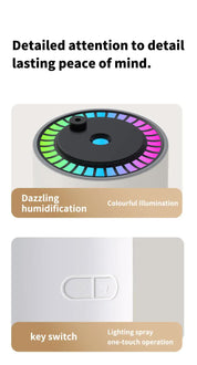 Pink Starry Sky Projection Humidifier - USB Ultrasonic Car and Home Air Humidifier, Mist Premium Diffuser for Hydration