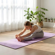 Portable Foldable Premium Yoga Mat - Dual-Sided Non-Slip TPE Exercise Mat for Yoga, Pilates, Kids Nap & Travel (Purple) | Other Colors Available in Store