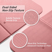 Portable Foldable Premium Yoga Mat - Dual-Sided Non-Slip TPE Exercise Mat for Yoga, Pilates, Kids Nap & Travel (Black) | Other Colors Available in Store