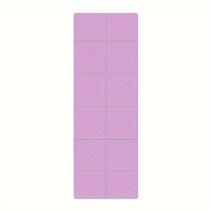 Portable Foldable Premium Yoga Mat - Dual-Sided Non-Slip TPE Exercise Mat for Yoga, Pilates, Kids Nap & Travel (Purple) | Other Colors Available in Store