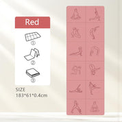 Portable Foldable Yoga Mat – Dual-Sided Non-Slip TPE Exercise Mat for Yoga, Pilates, Kids Nap & Travel (Pink) | Other Colors Available in Store