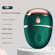 Portable Nano Mist Eye Massager & Ultrasonic Wellness Humidifier - USB-C, Hot Compress, Wrinkle Reduction & Deep Hydration(Dark green)