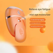 Portable Nano Mist Eye Massager & Ultrasonic Wellness Humidifier - USB-C, Hot Compress, Wrinkle Reduction & Deep Hydration(White)