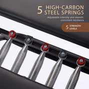 Powertrain Aria Steel Foldable Pilates Board Reformer Multifunctional Core Exercise Set Ab Trainer With Platform Extender Sitting Box Jumpboard And Footbar For Indoor Outdoor Full Body Fitness Home