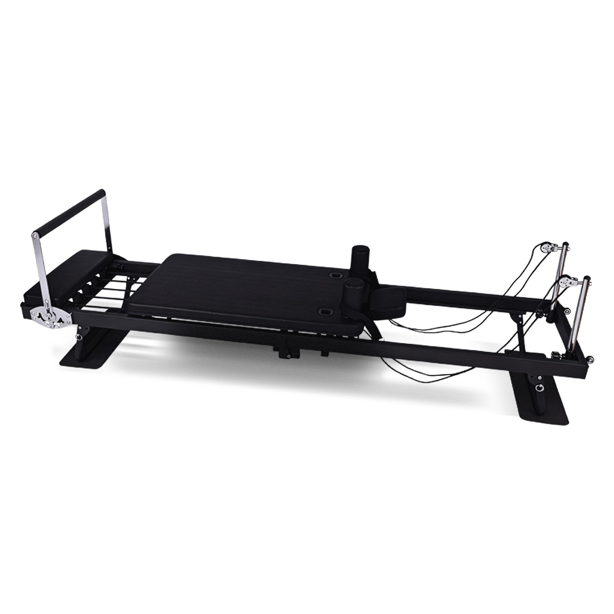 Powertrain Aria Steel Foldable Pilates Board Reformer Multifunctional Core Exercise Set Ab Trainer With Platform Extender Sitting Box Jumpboard And Footbar For Indoor Outdoor Full Body Fitness Home