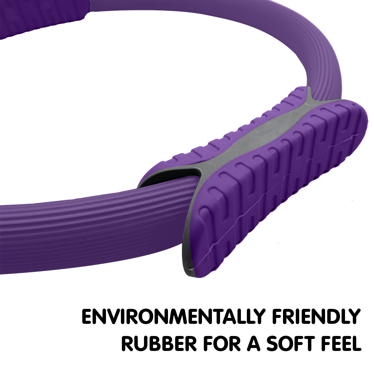 Powertrain Pilates Ring Band Yoga Home Workout Exercise Band Purple - Sports & Fitness > Exercise Gym & Fitness >