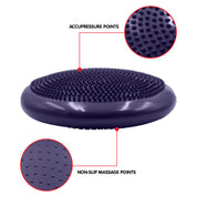 Powertrain Yoga Stability Disc w/ Pump Home Gym Pilate Balance Trainer - Purple - Furniture > Bar Stools & Chairs >