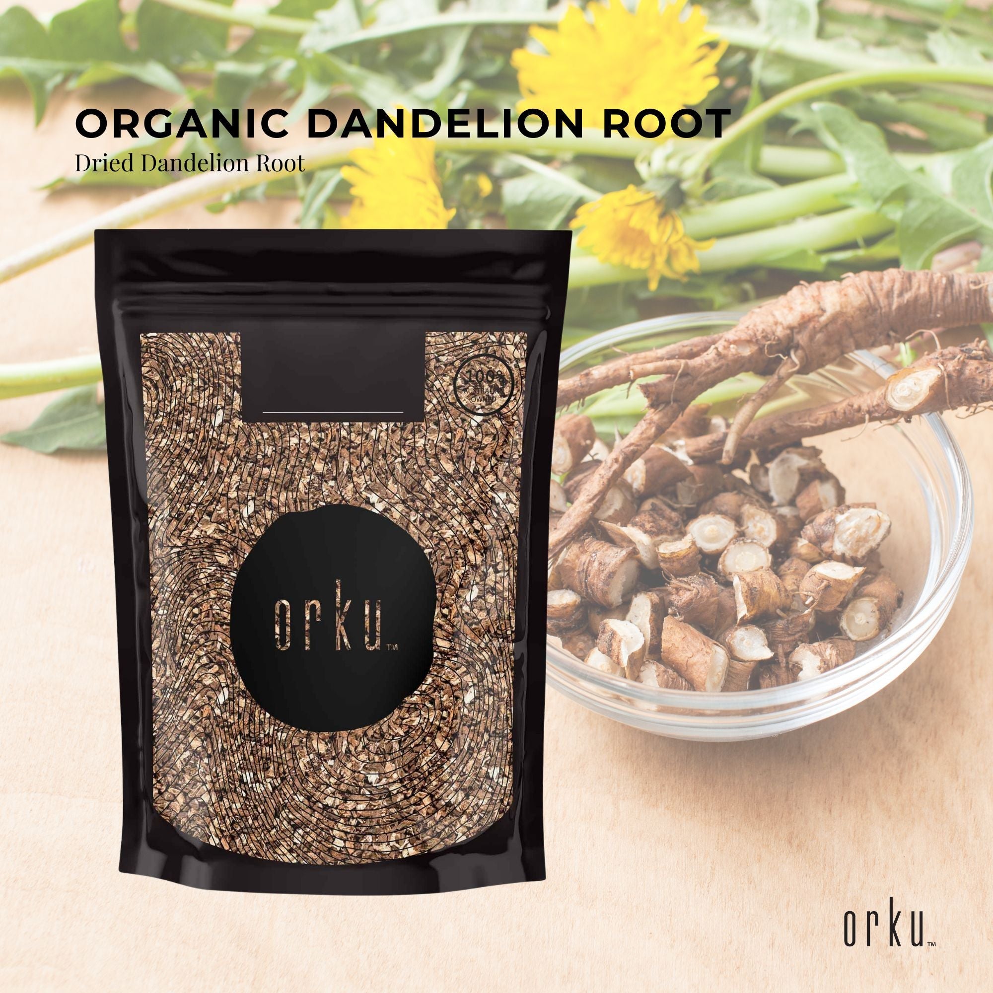 100g Organic Dandelion Root - Dried Raw Herbal Tea Supplement - Electronics > Battery Chargers & Power > Batteries