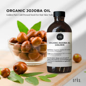 100ml Organic Jojoba Oil - Golden Pure Cold Pressed Seed For Hair Skin Nails - Health & Beauty > Skincare > Facial