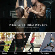 11Pcs/Set Pull Rope Belt Elastic Home Gym Fitness Exercise Resistance Band - Sports & Fitness > Exercise Gym & Fitness