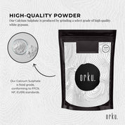 1Kg Calcium Sulphate Gypsum Powder - Food Grade Hydrous Sulfate - Commercial > Commercial Others > Distilling & Brewing