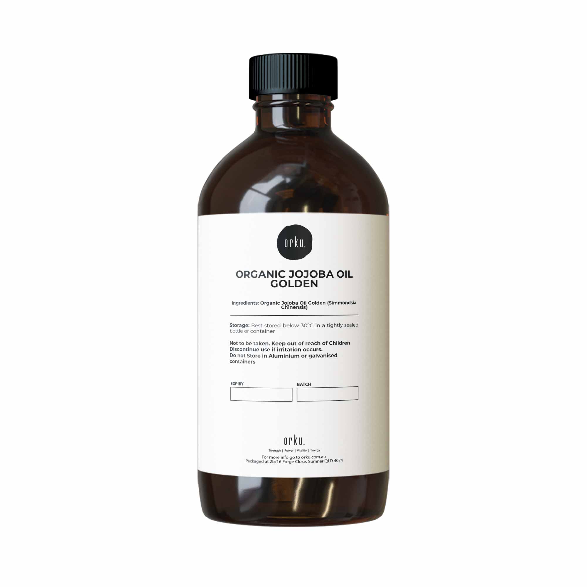 1L Organic Jojoba Oil - Golden Pure Cold Pressed Seed For Hair Skin Nails - Health & Beauty > Skincare > Facial Lotions