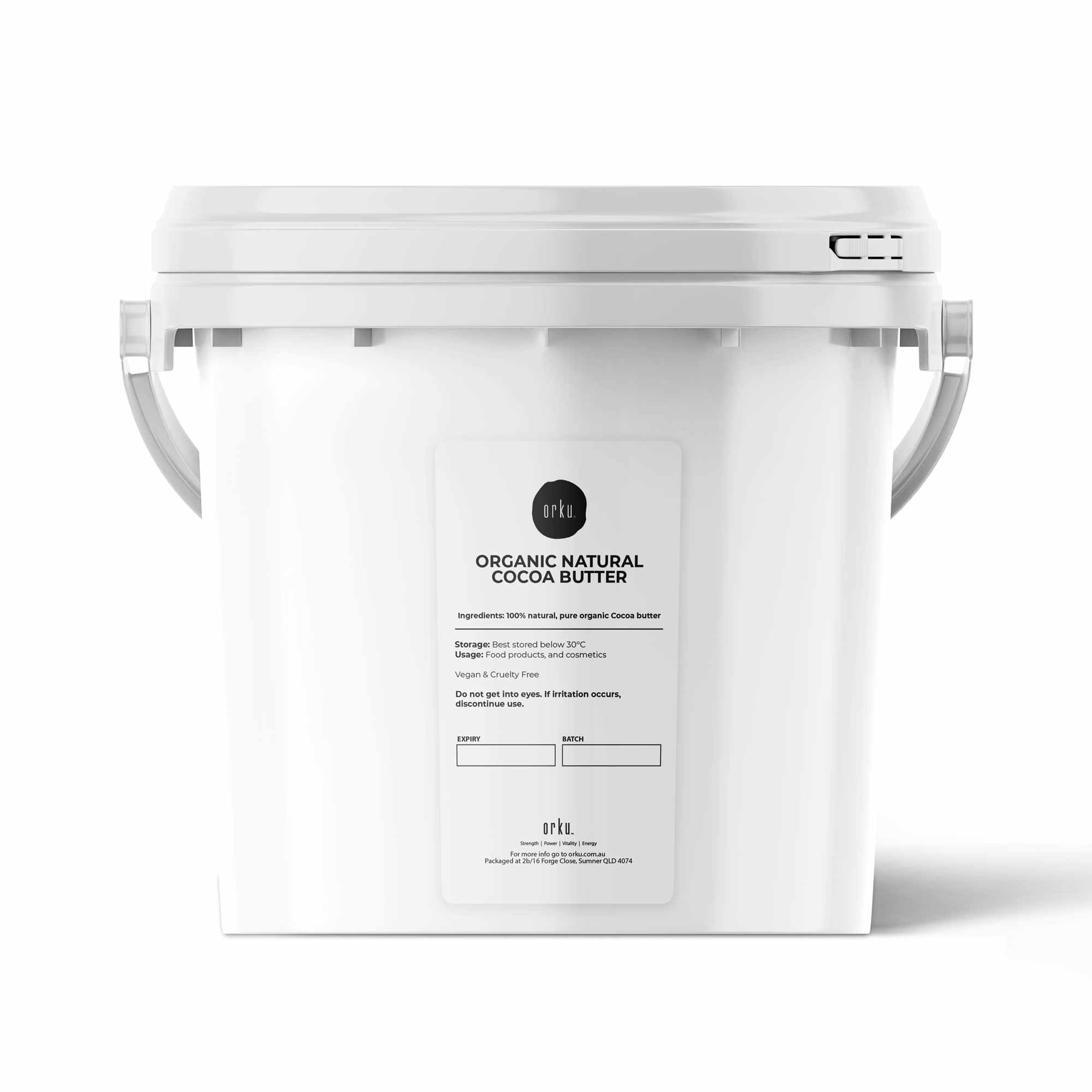2.5Kg Organic Cocoa Butter Tub - Raw Natural Food Grade Chunks Skin DIY Cream - Health & Beauty > Skincare > Facial