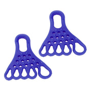 Premium 2 Pairs Blue Toe Separator and Foot Stretching Band - Arch Support, Bunion Corrector, and Foot Massage Tool