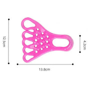 Premium 2 Pairs Pink Toe Separator and Foot Stretching Band - Arch Support, Bunion Corrector, and Foot Massage Tool