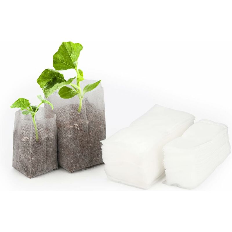 Premium 200 pcs Grow Bags Seedling Grow Bags (14 X 16Cm + 10 X 12Cm)