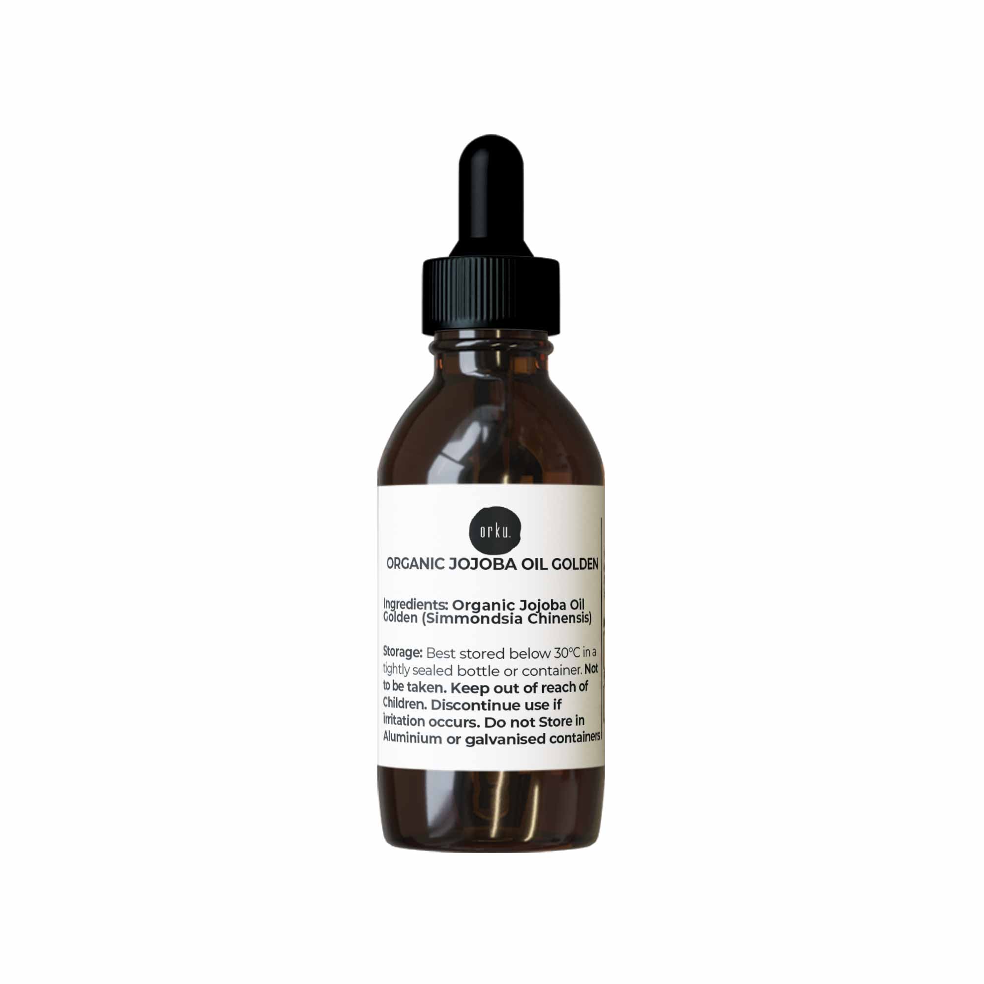 25ml Organic Jojoba Oil - Golden Pure Cold Pressed Seed For Hair Skin Nails - Health & Beauty > Skincare > Facial