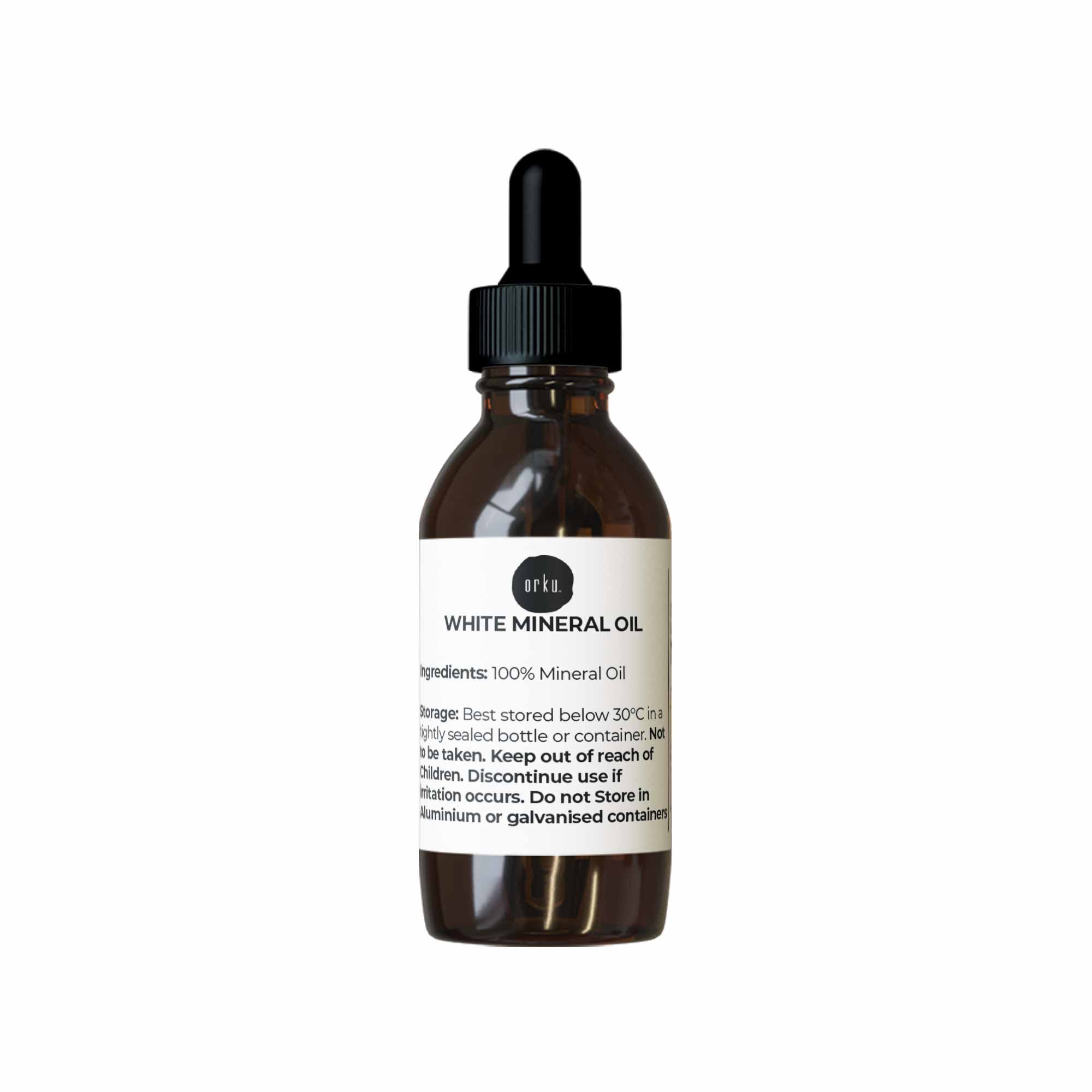 25ml White Mineral Oil - Liquid Paraffin Carrier for Essential Oils Skin Hair - Health & Beauty > Skincare > Facial